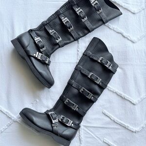 Sons of Sandler Low Buckle Leather Boots